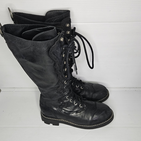 John Fluevog Bertman Tall Derby Boots Discontinued | 7th Heaven Collection 7.5 - Picture 6 of 16